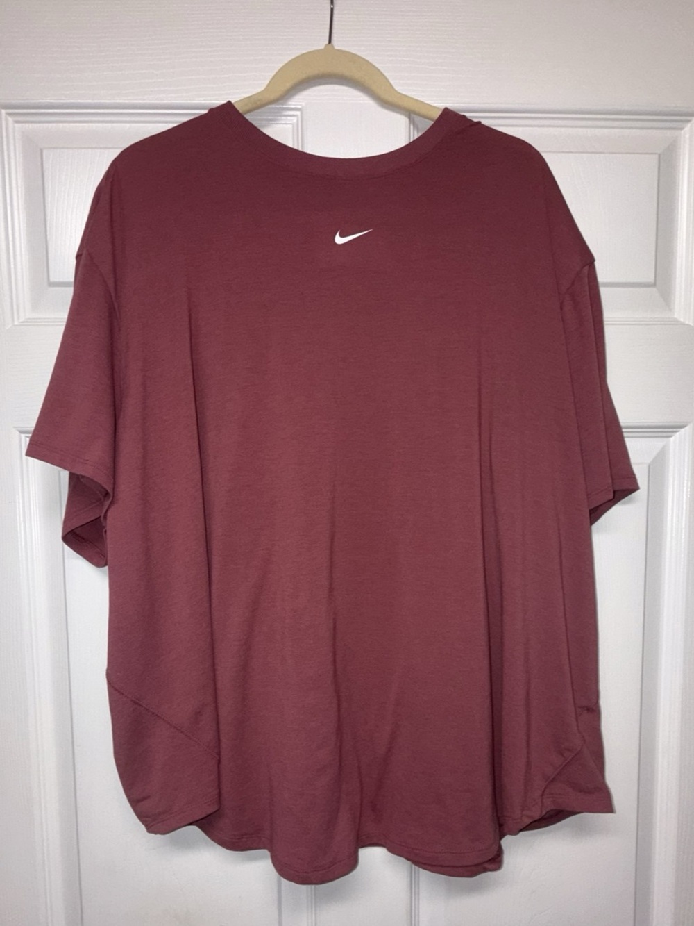 NWOT- Nike One Relaxed Dri-FIT Shirt Women’s 3X Pink Smoke Loose Fit Tee